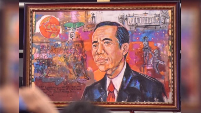Lukisan Jokowi (Foto: Biro Setpres)