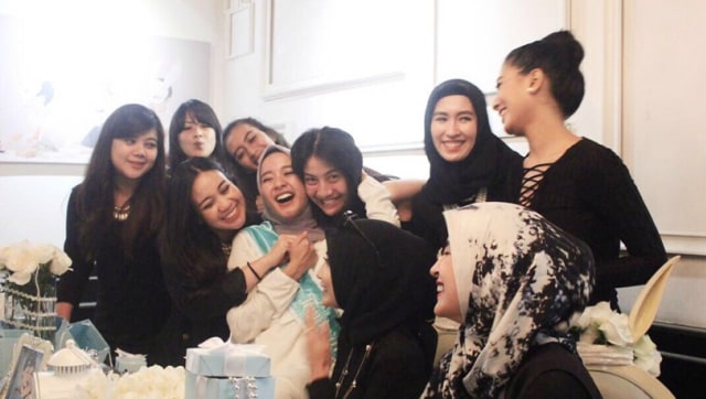 Bridal shower Laudya Cynthia Bella (Foto: Instagram @zaskiasungkar15)