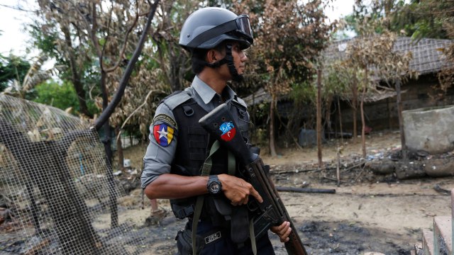 Tentara Myanmar Foto: REUTERS/Soe Zeya Tun