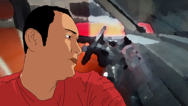 Akbar, tersangka pembunuhan Indria Kameswari. (Foto: Bagus Permadi/kumparan)