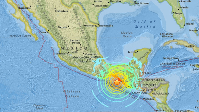 Pusat titik gempa di Meksiko (Foto: Dok. earthquake.usgs.gov)