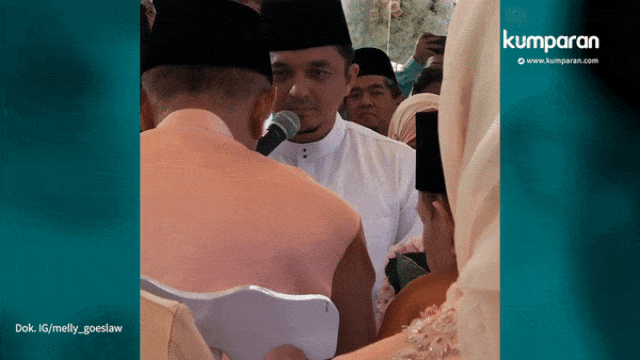 Pernikahan Laudya Cynthia Bella dan Engku Emran (Foto: Instagram @melly_goeslaw)