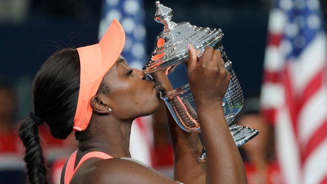 Stephens juara AS Terbuka untuk pertama kalinya. Foto: Robert Deutsch/REUTERS