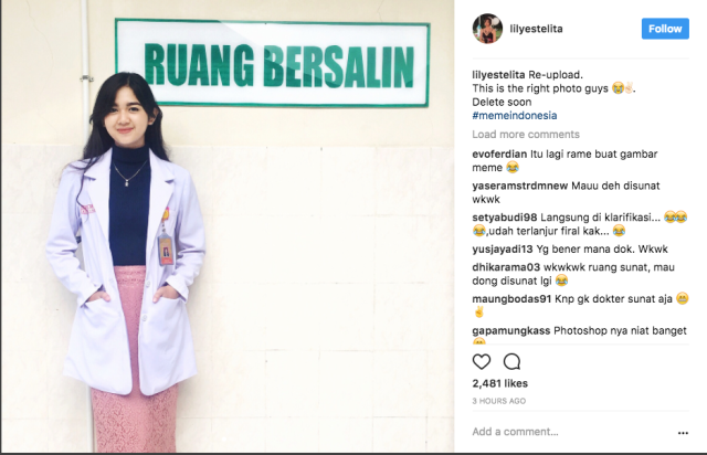 Keterangan Lily di Instagram (Foto: Lily/instagram)