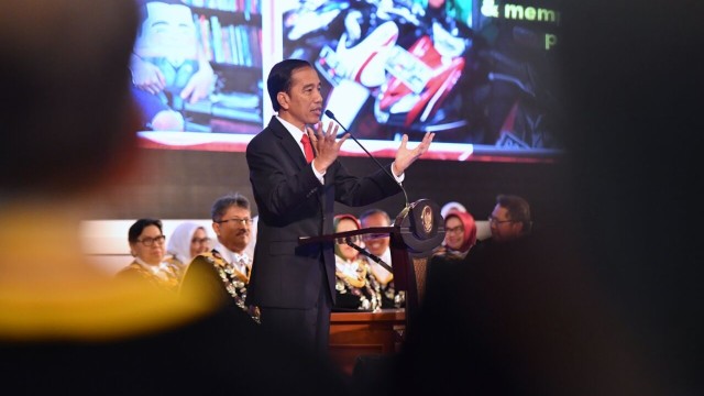 Joko Widodo di Dies Natalis Unpad (Foto: Dok. Biro Pers Setpres)