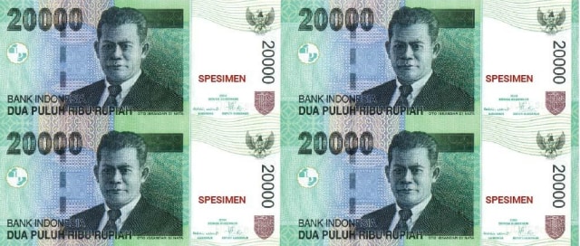 Uang Khusus Kertas Rp 20.000,- (Foto: bi.go.id)