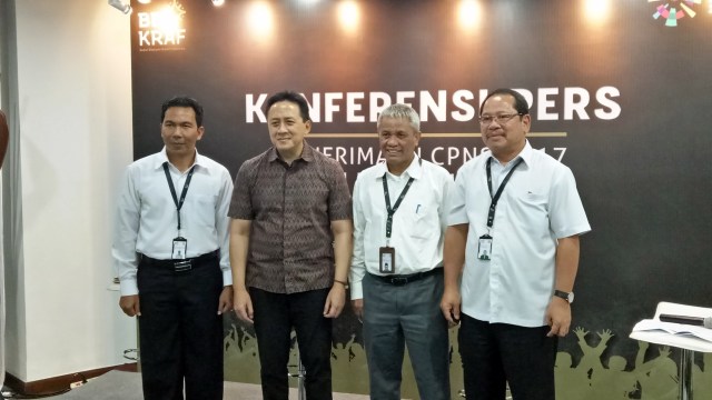 Preskon CPNS Bekraf di Gedung Kementerian BUMN (Foto: Nabilla Fatiara/kumparan)