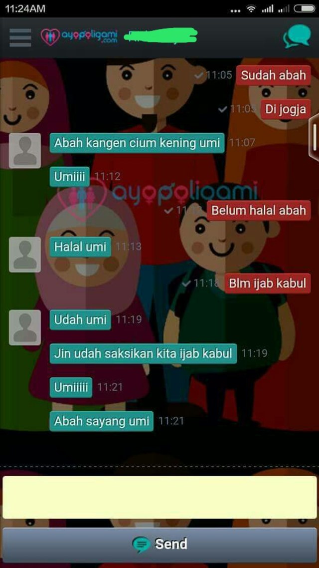 Chat di AyoPoligami (Foto: Istimewa)