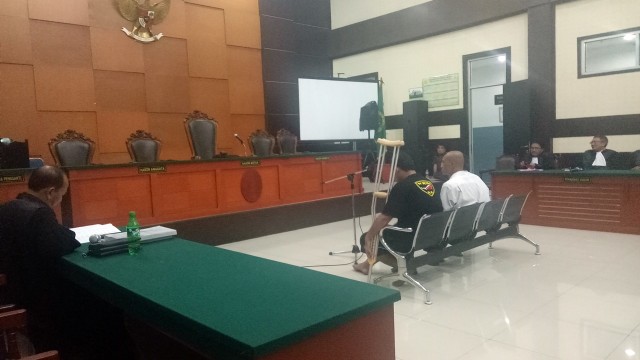 Suasana sidang perampokan Pulomas. (Foto: Ainul Qalbi/kumparan)
