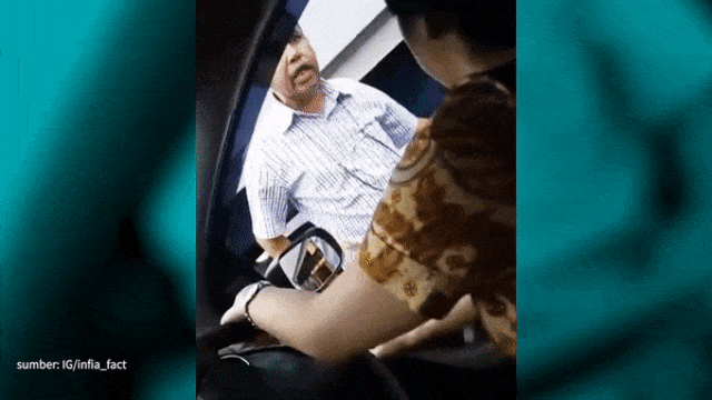 Pemukulan pengendara di Tol Jakarta-Tangerang (Foto: Instagram @infia_fact)