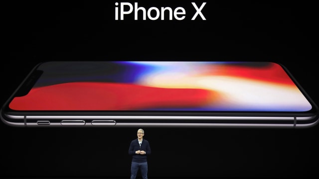 Peluncuran iPhone X. (Foto: AP Photo/Marcio Jose Sanchez)