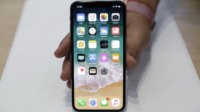 Peluncuran iPhone X (Foto: AP Photo/Marcio Jose Sanchez)