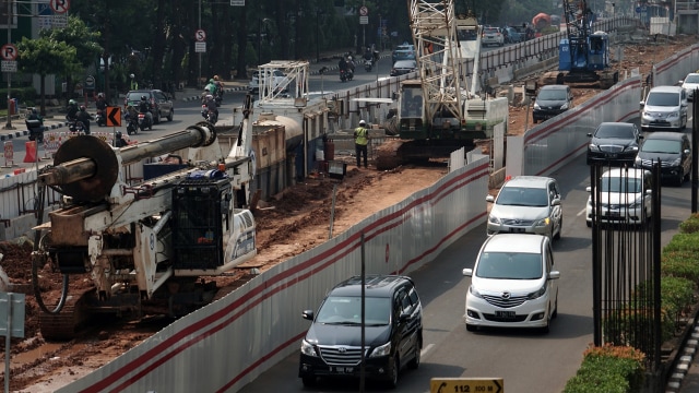 Proyek LRT Rasuna Said (Foto: Aditia Noviansyah/kumparan)
