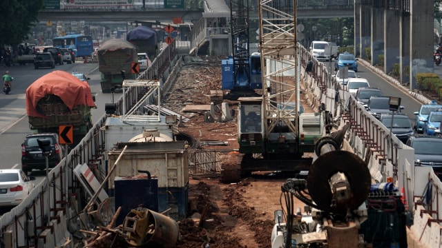 Proyek LRT Rasuna Said (Foto: Aditia Noviansyah/kumparan)
