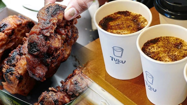 Pisang goreng Bu Nanik dan Kopi Tuku (Foto: Instagram/@pisanggorengmadubunanik dan @kopituku)