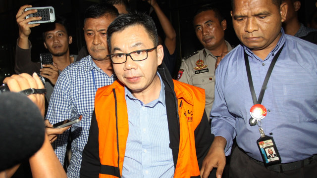 Sujendi Tarsono di KPK  (Foto: ANTARA/Reno Esnir)