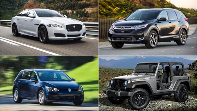 Ilustrasi mobil. (Foto: Dok. VW, Honda, Jaguar, Jeep)