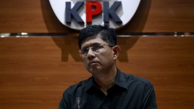 Laode Syarif di preskon OTT Wali Kota Batu (Foto: Fanny Kusumawardhani/kumparan)