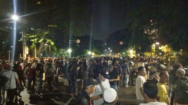 Situasi di sekitar kantor YLBHI (Foto: Ardhana Pragota/kumparan)