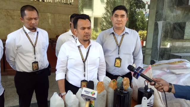 Rilis merkuri di Bareskrim Polri. (Foto: Amanaturrosyidah/kumparan)