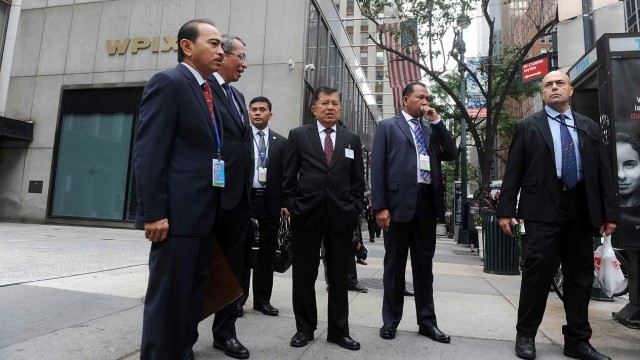 Wakil Presiden Jusuf Kalla menuju kantor PBB (Foto: Dok. Media Wapres)