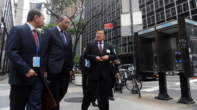 Wakil Presiden Jusuf Kalla menuju kantor PBB (Foto: Dok. Media Wapres)