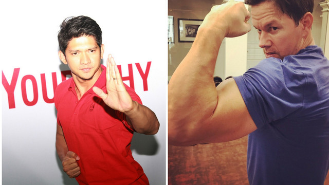 Iko Uwais dan Mark Wahlberg (Foto: Munady Widjaja/Twitter Mark Wahlberg)