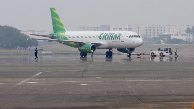 Pesawat Citilink (Foto: Fanny Kusumawardhani/kumparan)