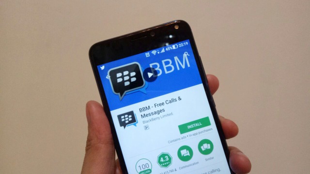 BlackBerry Messenger. Foto: Aditya Panji/kumparan