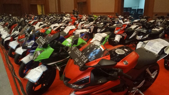 Puluhan Motor Selain Sitaan KPK (Foto: Aria Pradana/kumparan)