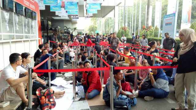 Antrean GATF yang mengular. (Foto: Adim Piero/kumparan)