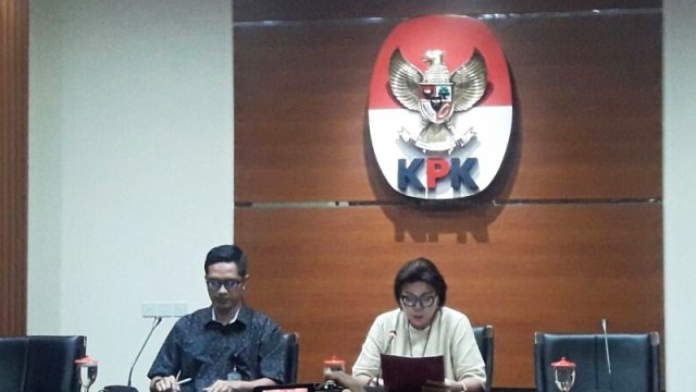 Konferensi pers OTT Wali Kota Cilegon (Foto: Fadjar Hadi /kumparan)