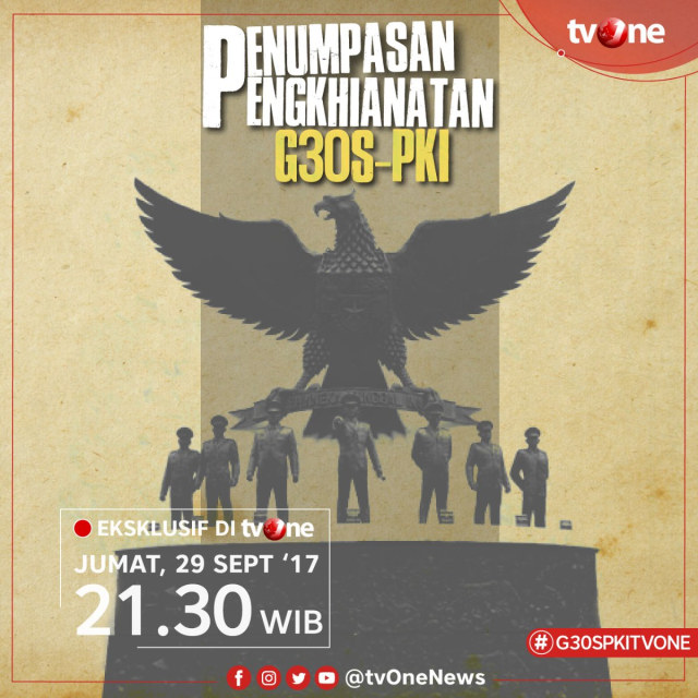 Penumpasan Pengkhianatan G30S PKI di tvOne (Foto: Twitter @tvOneNews)