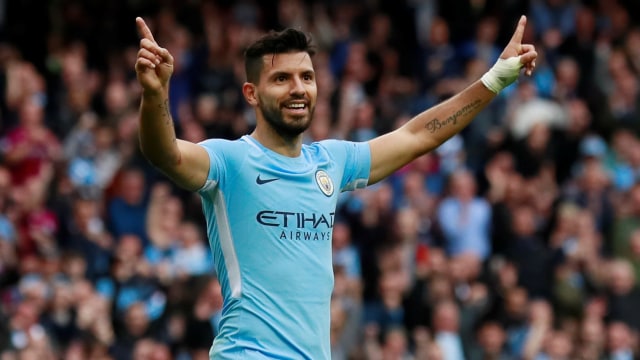 Aguero adalah legenda City. (Foto: Reuters/Jason Cairnduff)