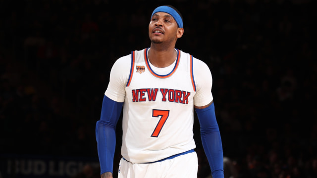 Carmelo Anthony meninggalkan New York Knicks. (Foto: NBA)