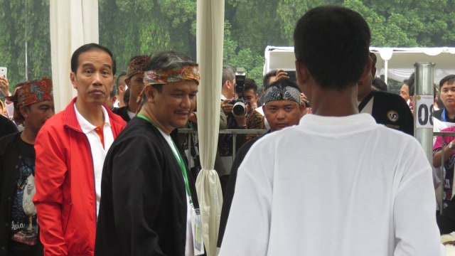 Jokowi di Jambore Peternakan Nasional 2017. (Foto: Yudhistira Amran Saleh/kumparan)