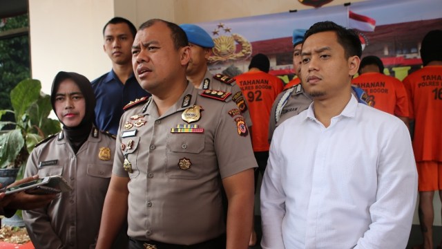 Polres bogor ungkap pencuri spesialis minimarket (Foto: Polres Bogor)