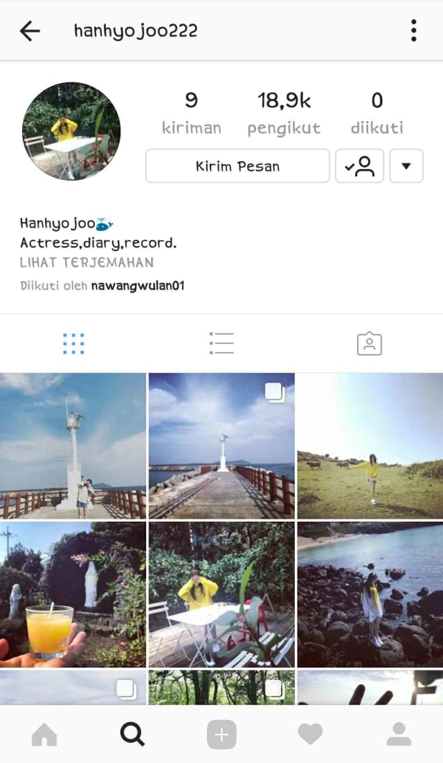 Han Hyo Joo bergabung dengan Instagram