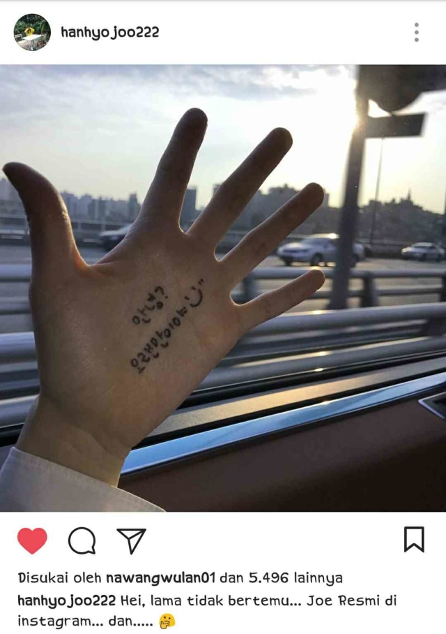 Han Hyo Joo bergabung dengan Instagram (1)