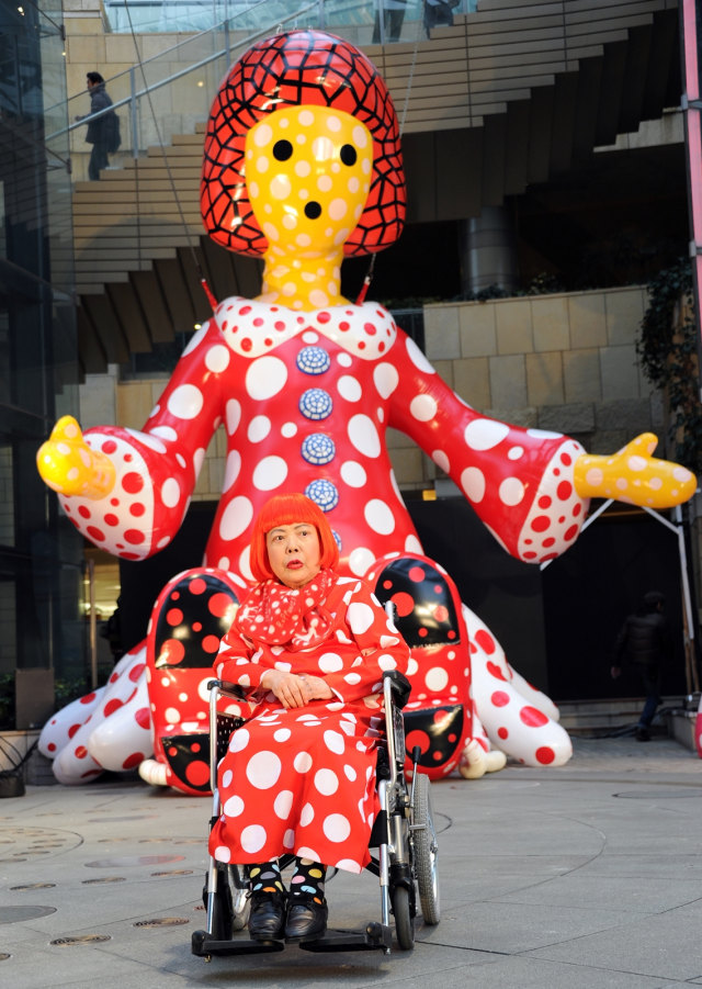 Balon Yayoi Kusama (Foto: Toru Yamanaka/AFP)