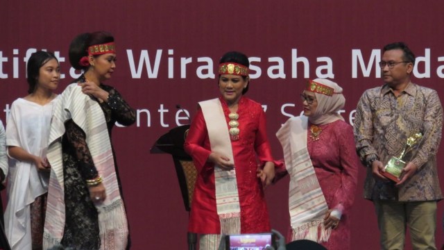 Iriana Joko Widodo di Pameran Kriyanusa (Foto: Yudhistira AS/kumparan)
