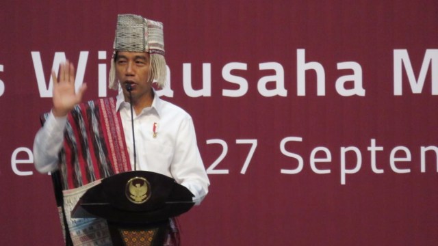 Presiden Jokowi di Pameran Kriyanusa (Foto: Yudhistira AS/kumparan)
