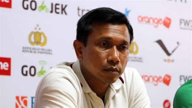 Widodo di sesi konpers. (Foto: Media Bhayangkara)