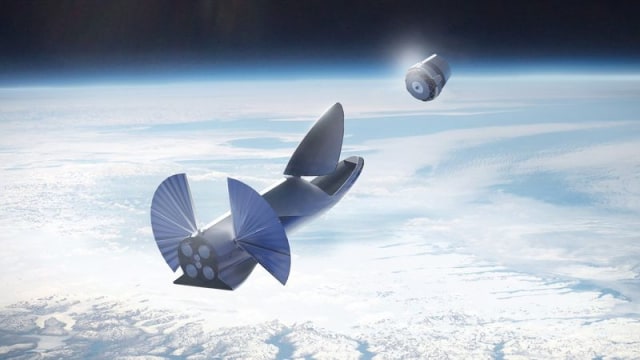 Konsep pesawat antarplanet ITS/BFR dari SpaceX (Foto: SpaceX)