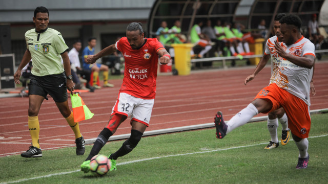 Gelandang andalan Persija, Rohit Chand. (Foto: ANTARA/Makna Zaezar)