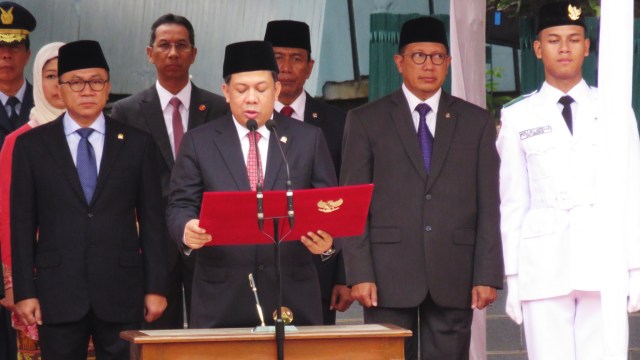 Fahri HamzahPeringati Hari Kesaktian Pancasila (Foto: Yudhistira AS/kumparan)