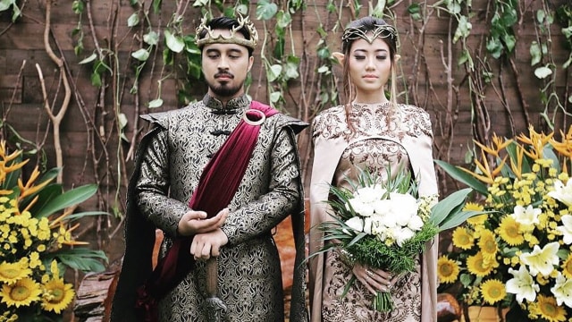 Pernikahan Rekhaza Panji dan Sista Mauli. (Foto: @sistamawli/Instagram)