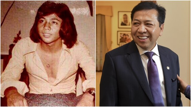 Setya Novanto yang dulu dan yang sekarang (Foto: Istimewa; ANTARA FOTO/Hafidz Mubarak)