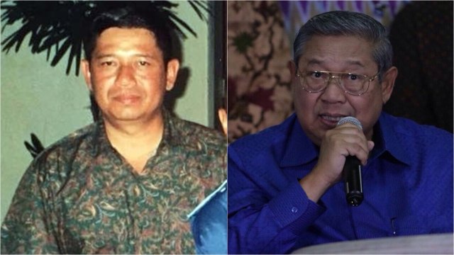 SBY dulu dan kini.  (Foto: Instagram/@aniyudhoyono dan Fanny Kusumawardhani/kumparan)