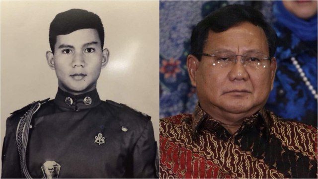 Prabowo dulu dan kini.  (Foto: Instagram @prabowo dan Fanny Kusumawardhani/kumparan)